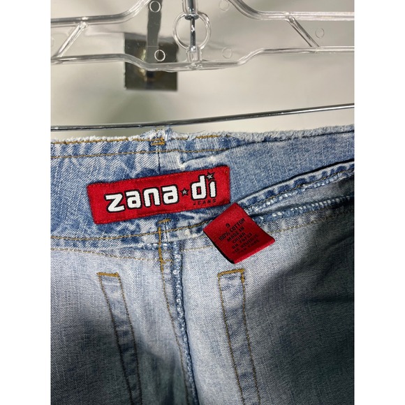 Zana Di Jeans Womens Light Wash Denim Cut Off Shorts Size 9 - Picture 5 of 5